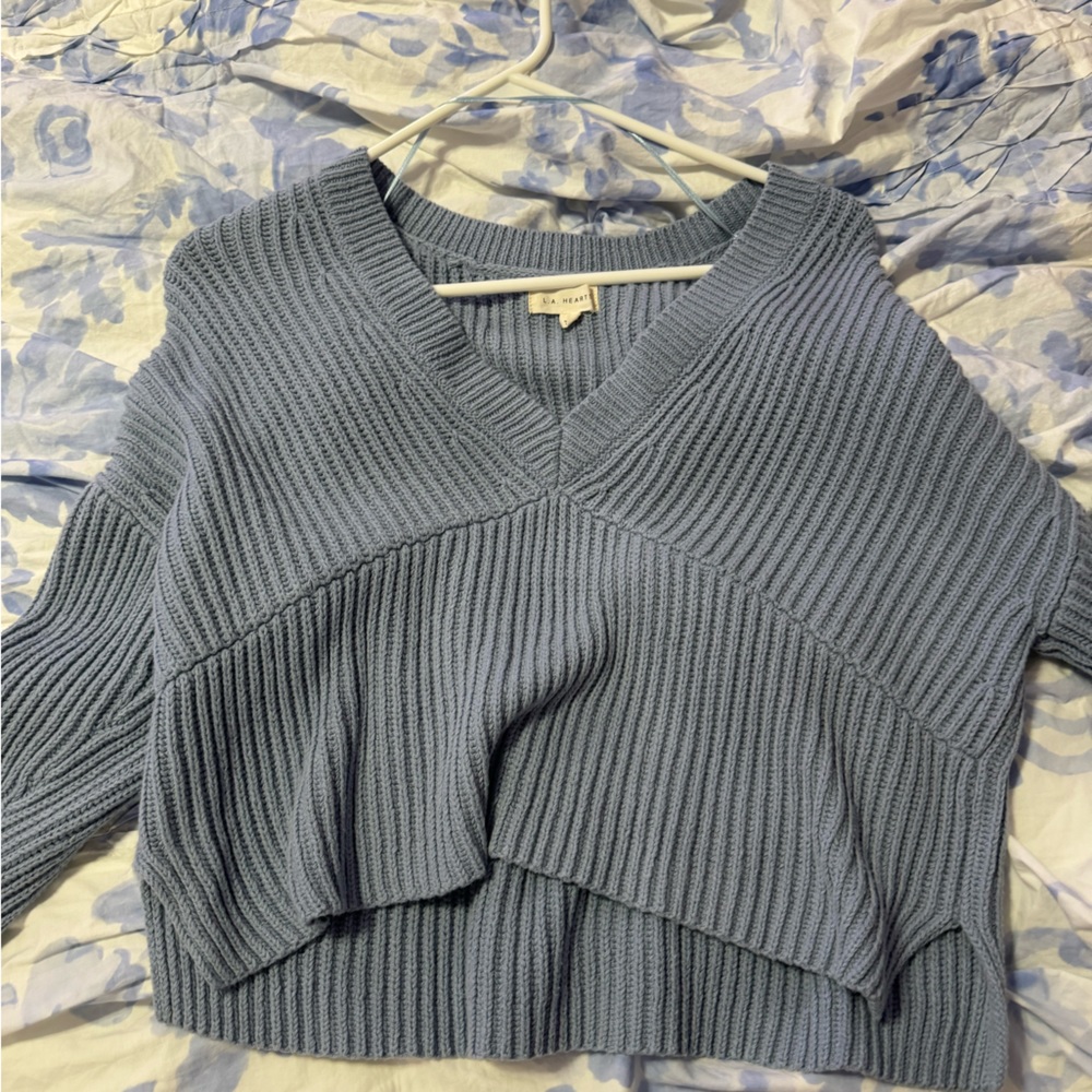 blue sweater